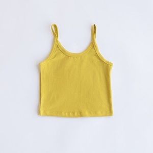 ARQ crop tank in chartreuse in XS